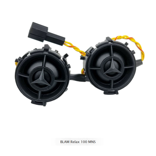 BLAM Relax 100 MNS Dwudrożny zestaw głośników o średnicy woofera 100mm, mocy 40W RMS dedykowany do samochodów Mercedes-Benz